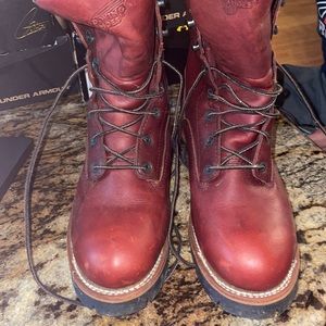 Red wing super logger boots!